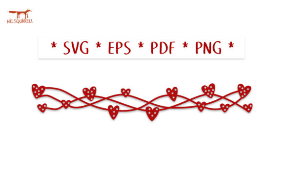 Download Woven Hearts Repeating Border SVG Cut - Repeating Collection