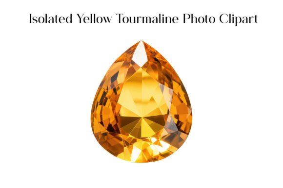 Download Isolated Yellow Tourmaline Photo Clipart - Premium Resources